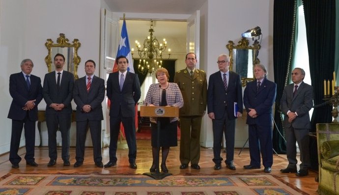 Michelle Bachelet y el Consejo Operativo de Seguridad