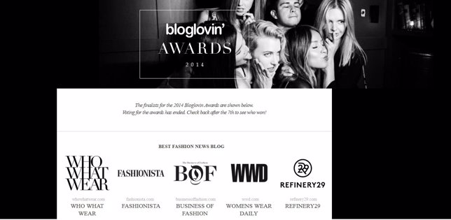 Bloglovin Awards