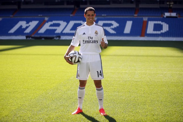 El nuevo jugador del Real Madrid  Javier Hernandez 'Chicharito'