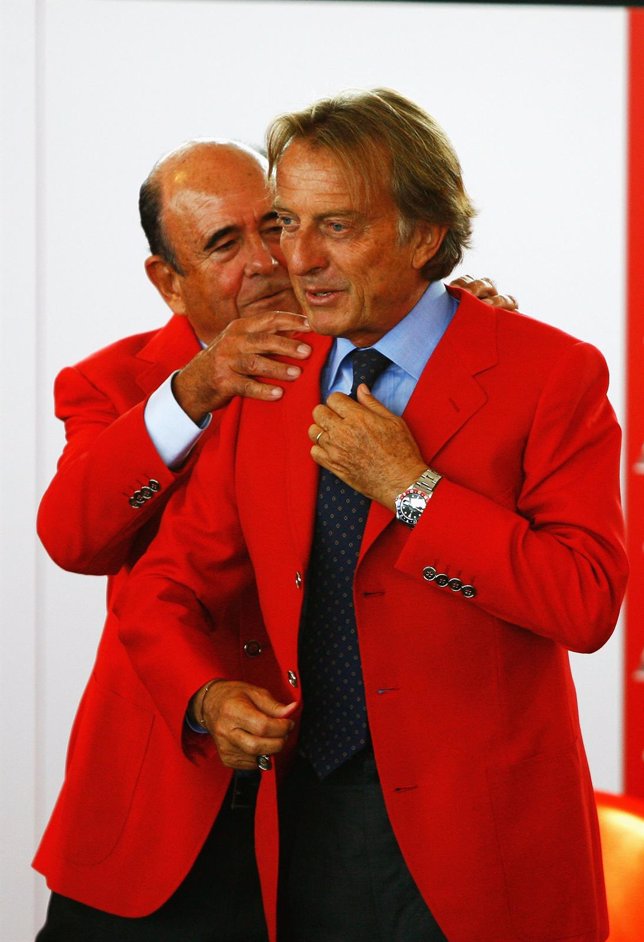 Botín con el presidente de Ferrari
