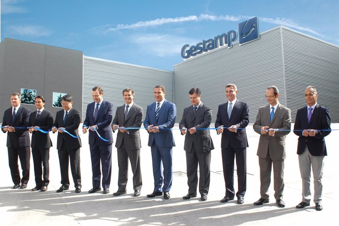 Inauguración de planta de Gestamp en Puebla (México)