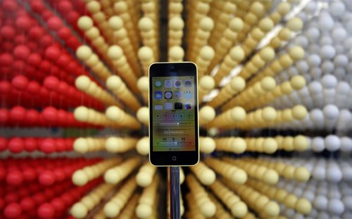 Un teléfono iPhone 5C de Apple 