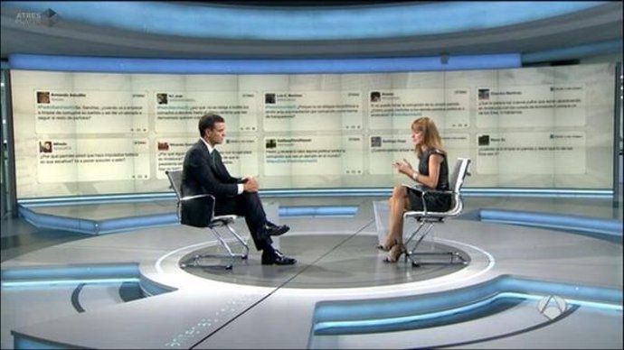 Pedro Sánchez, entrevistado en Antena 3