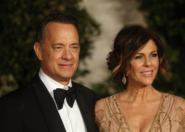   Tom Hanks And Rita Wilson Attend An Official Din