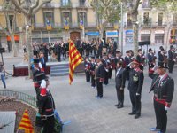Arranca la ofrenda floral ante el monumento a Rafael Casanova