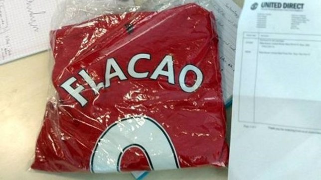 En la errata de la camiseta de Falcao se lee Flacao