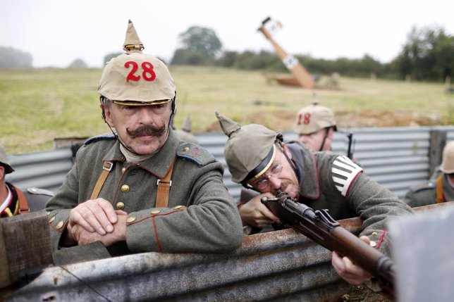 Voluntarios recrean la primera batalla del Marne