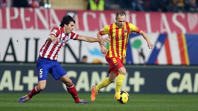 Andrés Iniesta Tiago Atlético de Madrid Barcelona Vicente Calderón