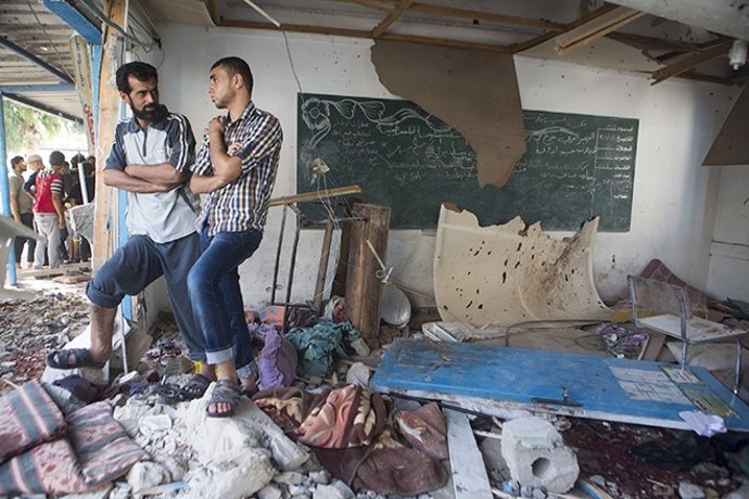 Ataque israelí contra escuela de Gaza, según HRW