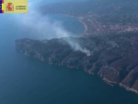 El fuego del Montgó en Jávea (Alicante)afecta a 439 hectáreas, 413 de ellas forestales