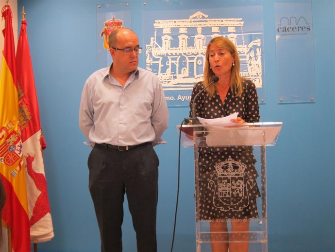 La Alcaldesa De Cáceres En La Rueda De Prensa Tras La Junta De Gobierno Local