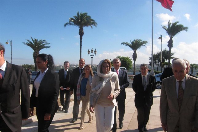 Susana Díaz durante su visita a Marruecos
