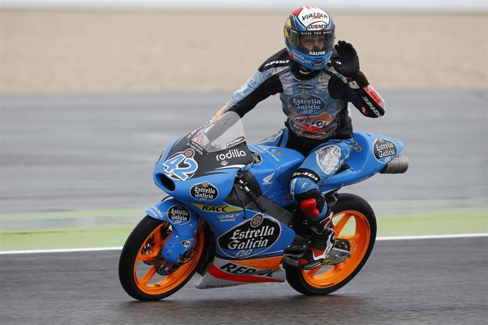 Alex Rins en los libres de Misano