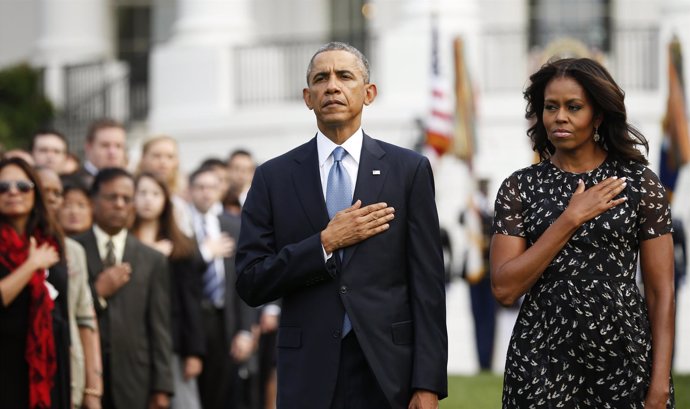 El presidente de EEUU, Barack Obama, y su mujer, Michelle
