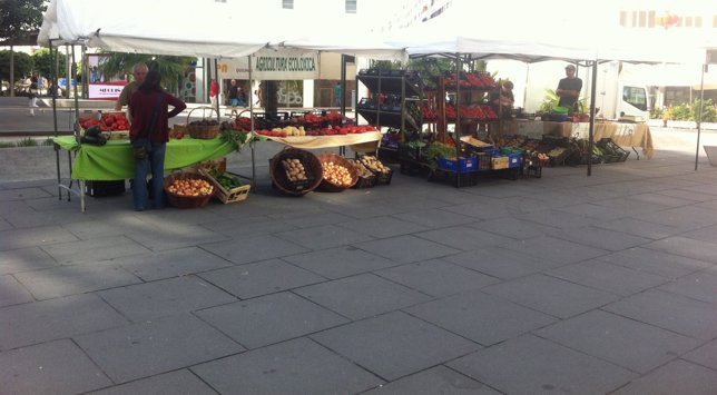 Mercado ecológico en la Plaza Roja