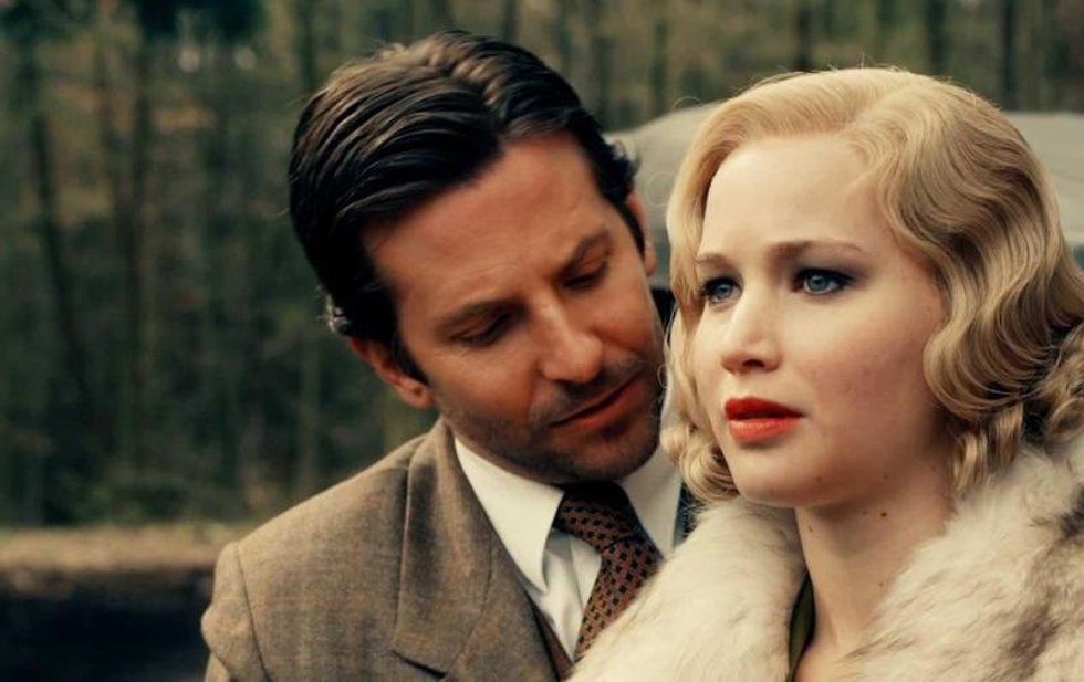 Jennifer Lawrence y Bradley Cooper 