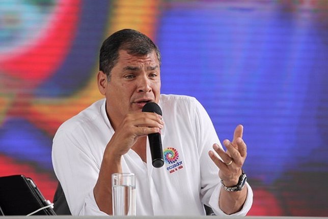 El presidente de Ecuador, Rafael Correa