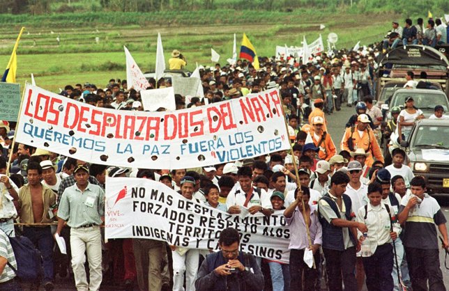 Movimiento indígena-campesino de desplazados por el conflicto colombiano