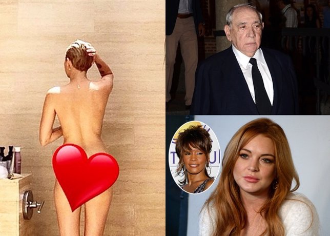 Desnudo Miley, Lindsay Lohan y fallece Isidoro Álvarez
