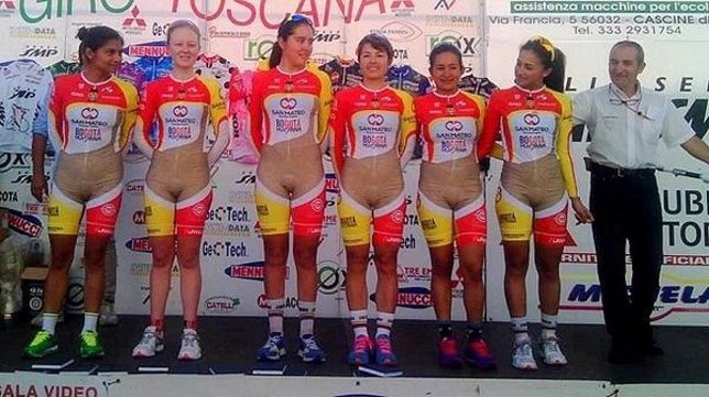 La polémica equipación del equipo femenino de ciclismo en Colombia