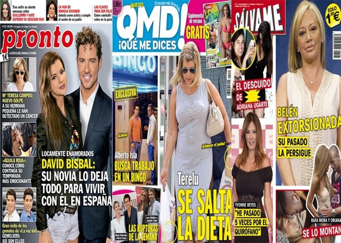 Belén Esteban extorsionada, la China Suárez todo por Bisbal y Terelu adios dieta
