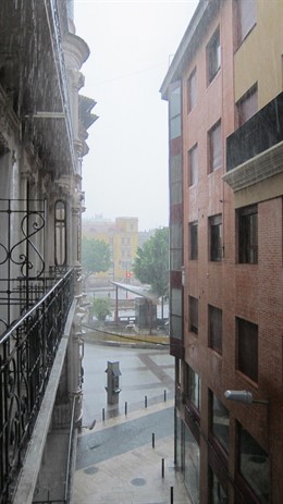 Intensas lluvias en Murcia