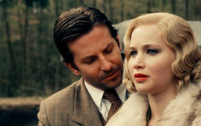 Jennifer Lawrence y Bradley Cooper 