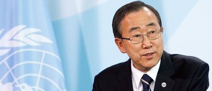 El secretario general de la ONU, Ban Ki Moon