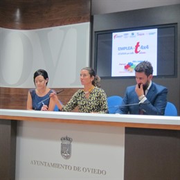 Cynthia Suárez, Silvia Junco y Jorge González