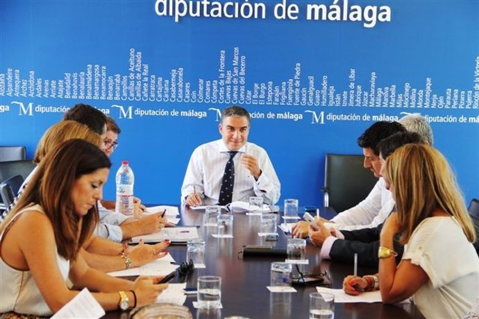 Reunión de la junta de gobierno de la Diputación de Málaga