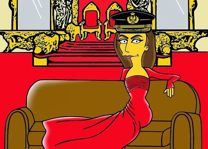 Letizia se convierte en Simpson 