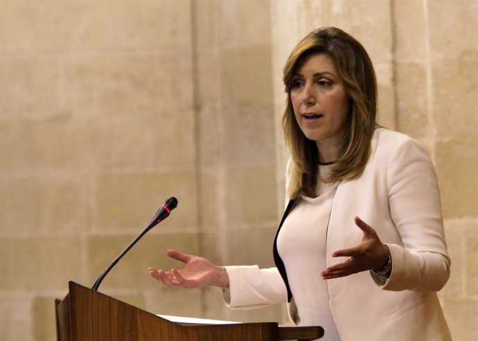 Susana Díaz,  en el Parlamento