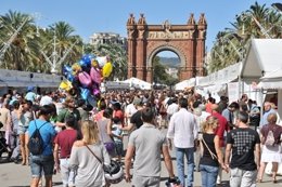 Muestra de Vinos y Cavas de Catalunya celebrada en el Arc de Triomf