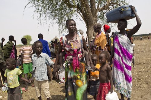 Desplazados por la violencia en Sudán del Sur