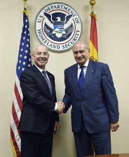 Jorge Fenandez Díaz y Alejandro Mayorkas (Secretario adjunto de Interior EEUU)