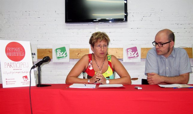 Mª Ángeles Llorente y Fede Sabater explican las primarias de EUPV