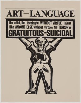 Ten Posters: Illustrations for Art-Language (detall), 1977.