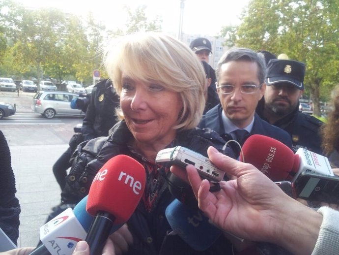 Esperanza Aguirre declara como testigo en juicio PSG