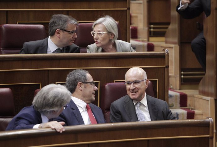 Josep Antoni Duran Lleida y otros diputados de CiU 
