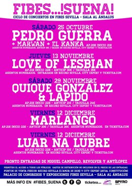 Ya a la venta las entradas de los primeros conciertos de FIbes... Suena!