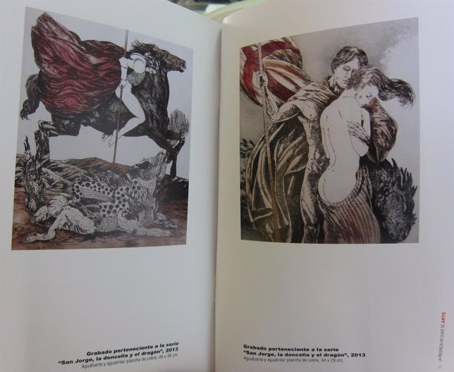 Dos de las obras de Natalio Bayo en el catálogo de la exposición