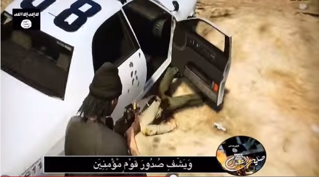 Fotograma del videojuego de Estado Islámico