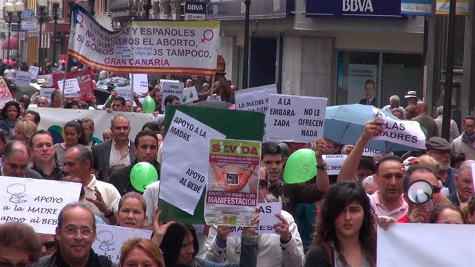 Manifestación de Derecho a Vivir Gran Canaria