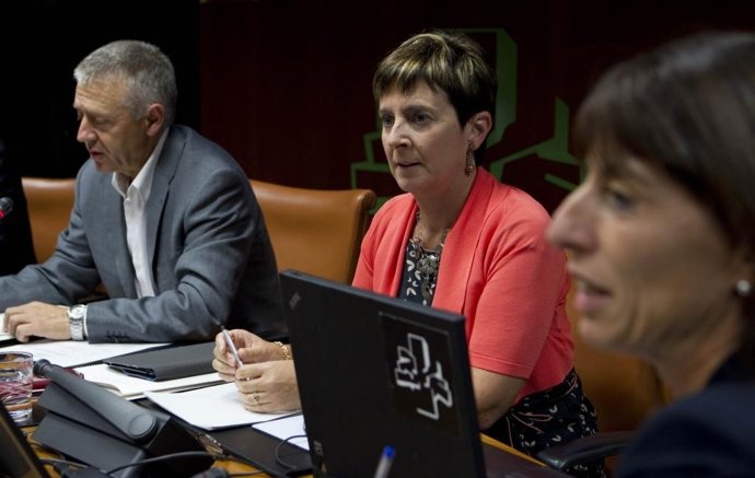 Arantza Tapia en la comparecencia