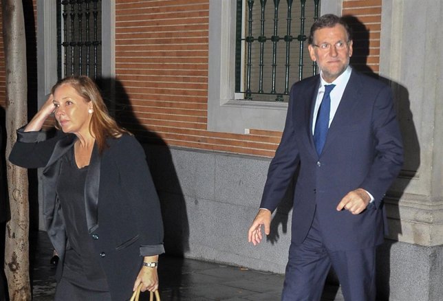 El presidente del gobierno Mariano Rajoy funeral Isidoro Álvarez