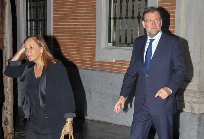 El presidente del gobierno Mariano Rajoy funeral Isidoro Álvarez