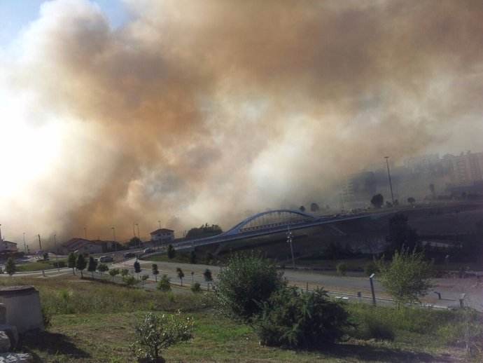 Incendio en la Vaguada de Las Llamas