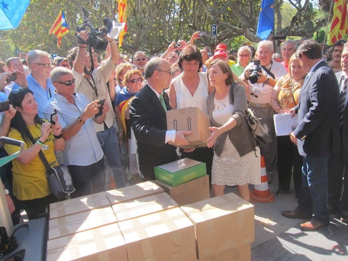 La presidenta de la ANC, Carme Forcadell