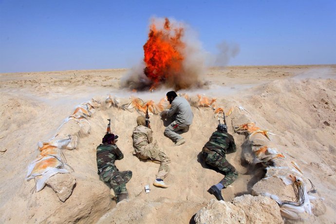 Milicianos unidos al ejércitod e Irak