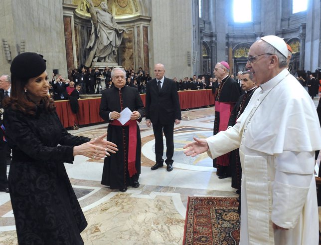 Cristina Fernandez Y el Papa Francisco
